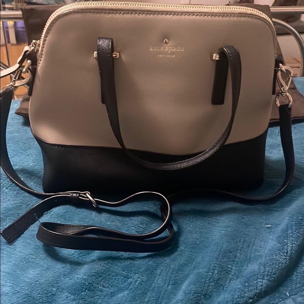 Kate Spade Black and Cream Satchel